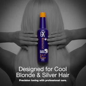 GK HAIR violet pigment swatch illustrating color-correcting power benefit