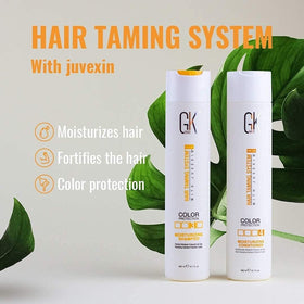 GK HAIR shampoo suds texture emphasizing gentle cleanse benefit