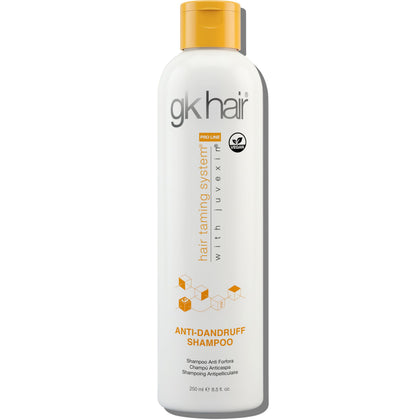 GK HAIR front packaging showing bottle and brand for clear product ID