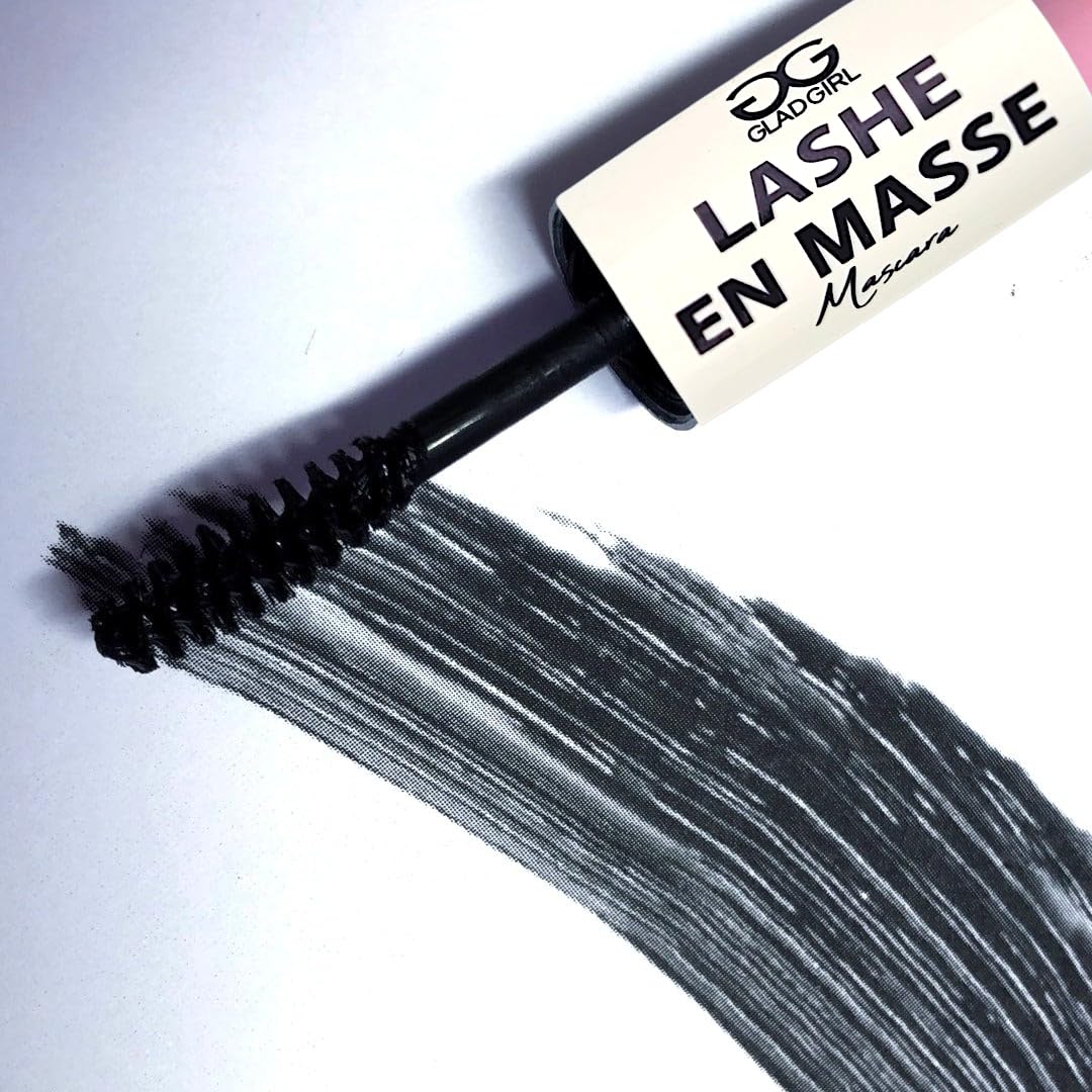 GladGirl mascara held in hand showing size and travel convenience