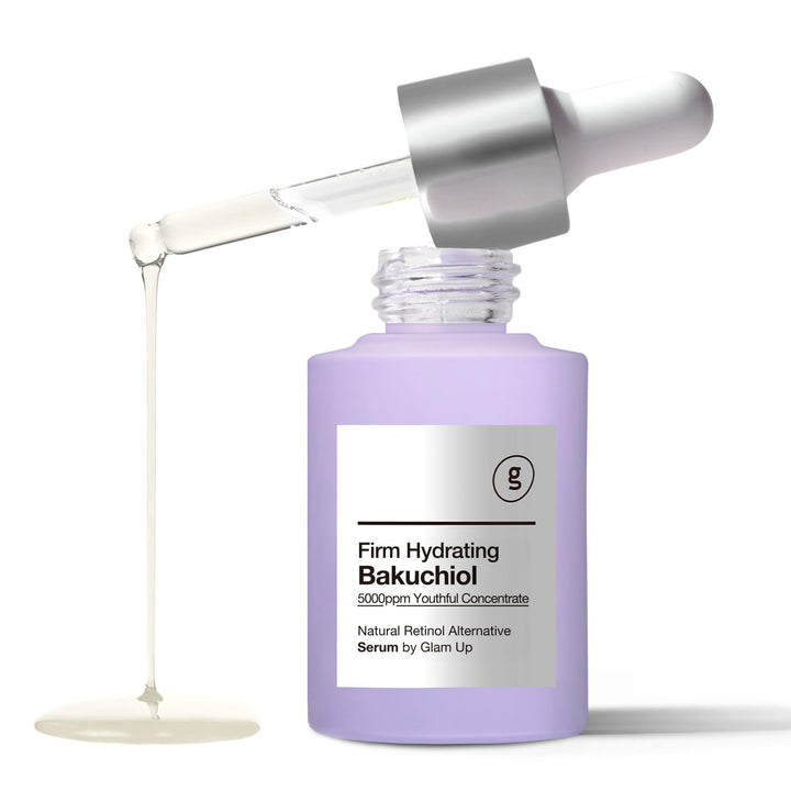 GLAM UP bottle front view showing label and sleek design benefit hydration