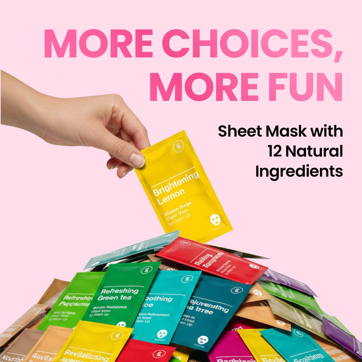 GLAM UP gift box styled for holidays demonstrating shareable skincare present