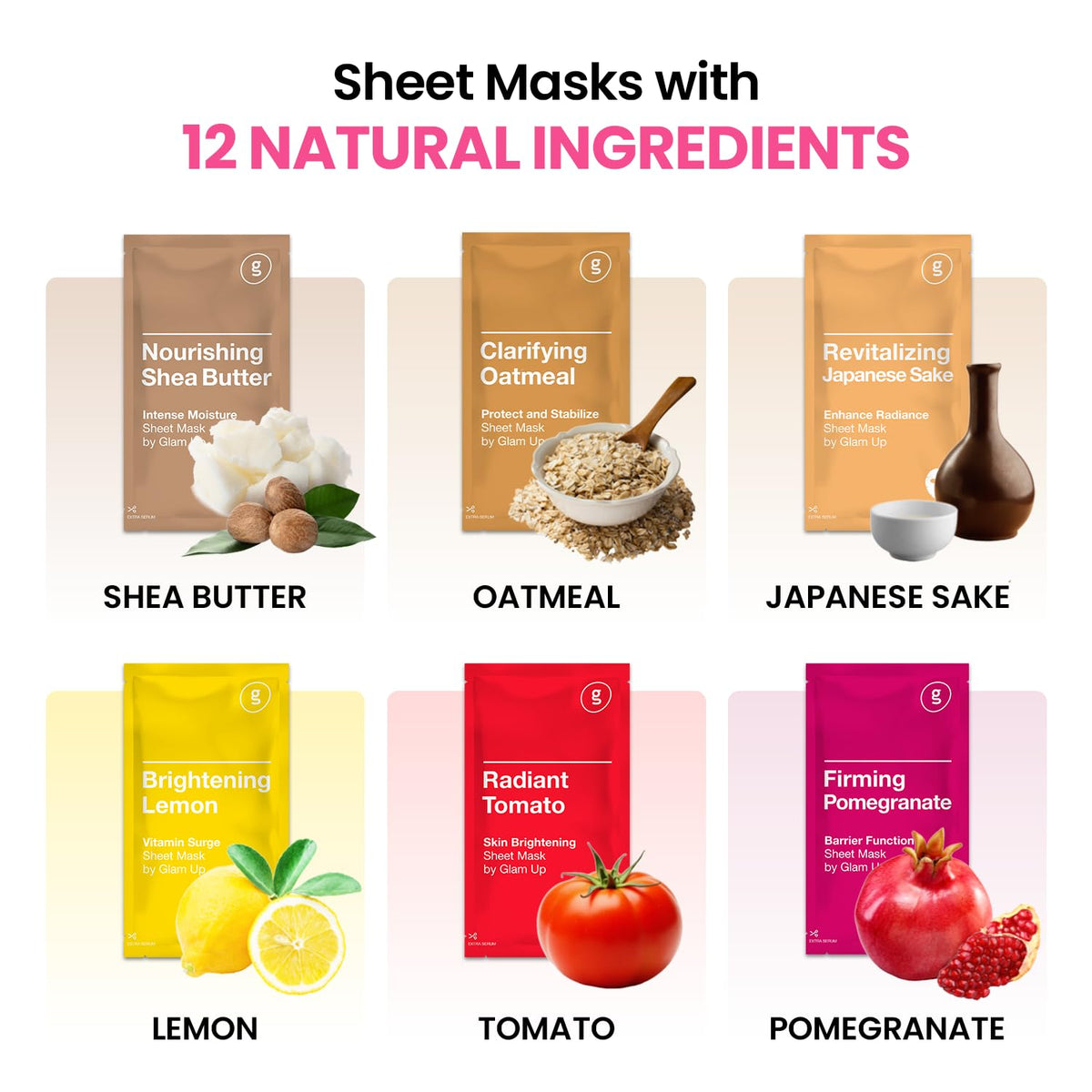 GLAM UP hands applying mask showing easy placement and gentle adherence