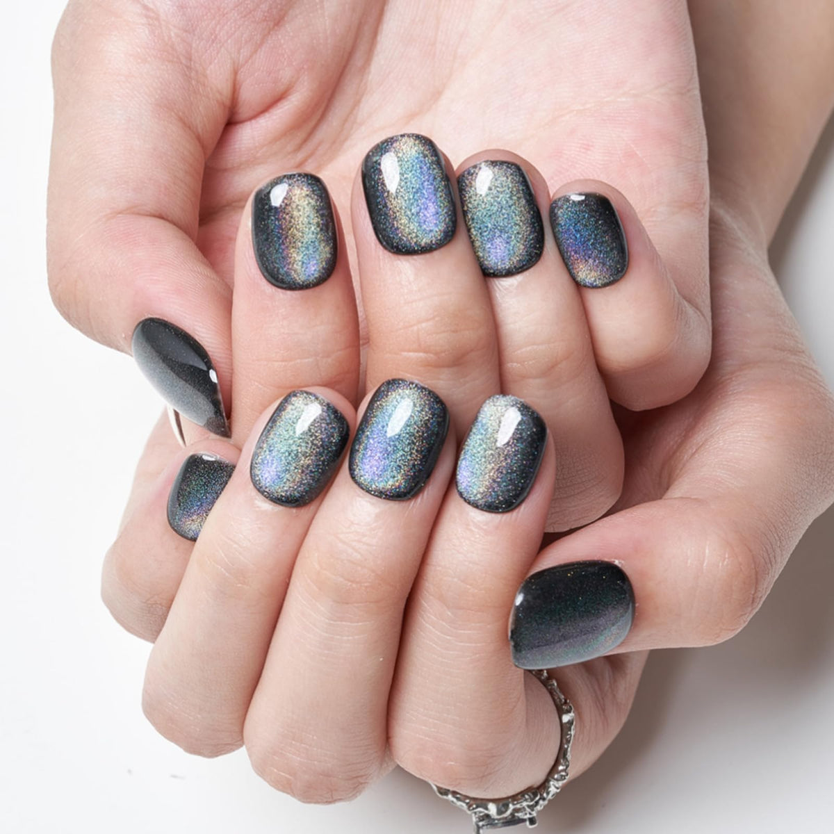 GLAMERMAID nails in hand demonstrating practical extra-short benefit