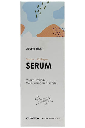 GlamFox serum texture close-up highlighting lightweight absorbent gel and fast hydration