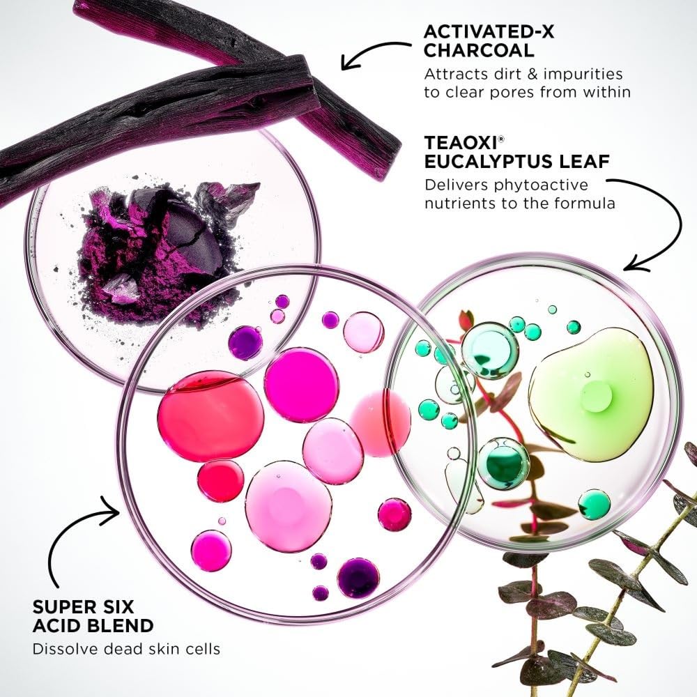 Glamglow SUPERMUD being applied to cheek to show in-use pore detox benefit