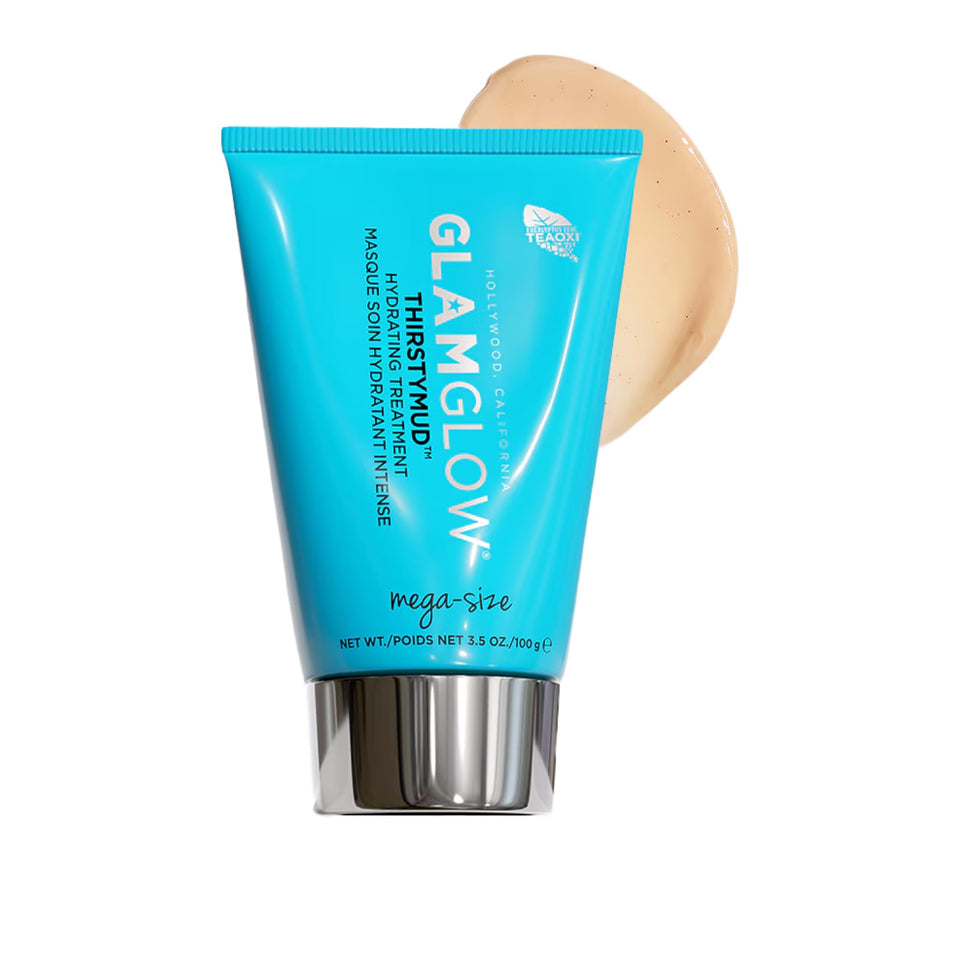 Glamglow jar front view showing label and 3.5 oz size for clear identification and benefit