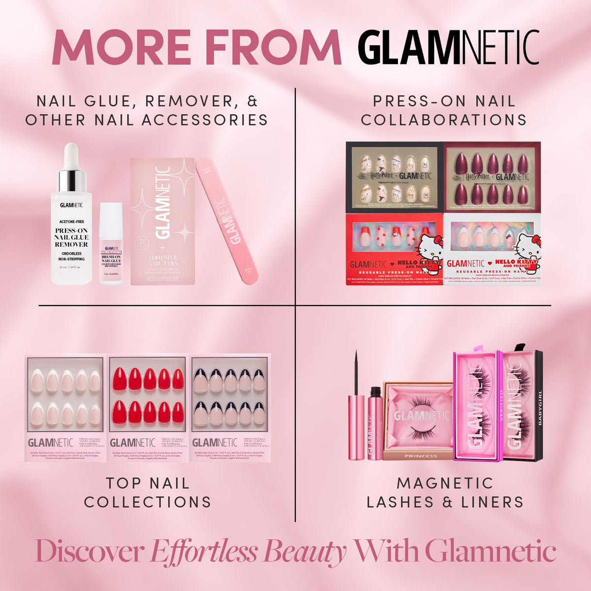 Glamnetic nails next to ruler showing short almond size and scale