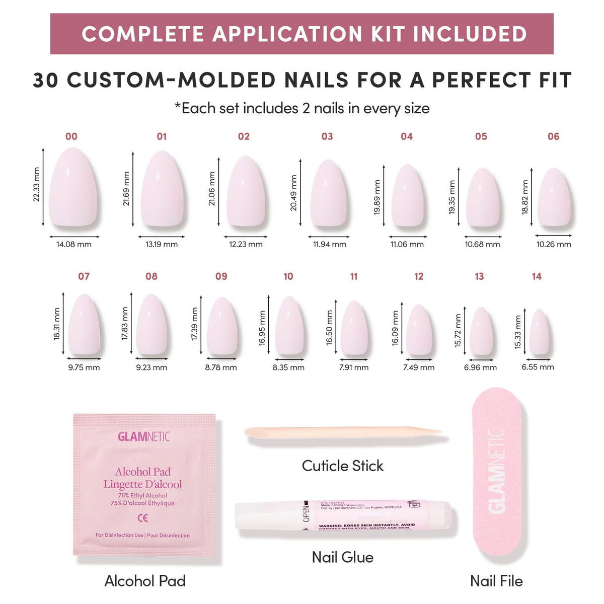 Glamnetic press-ons applied on hands showcasing natural elegant look