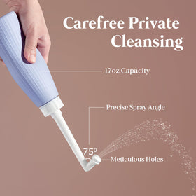 Glamommy cooling spray in use showing fine mist for quick soothing comfort