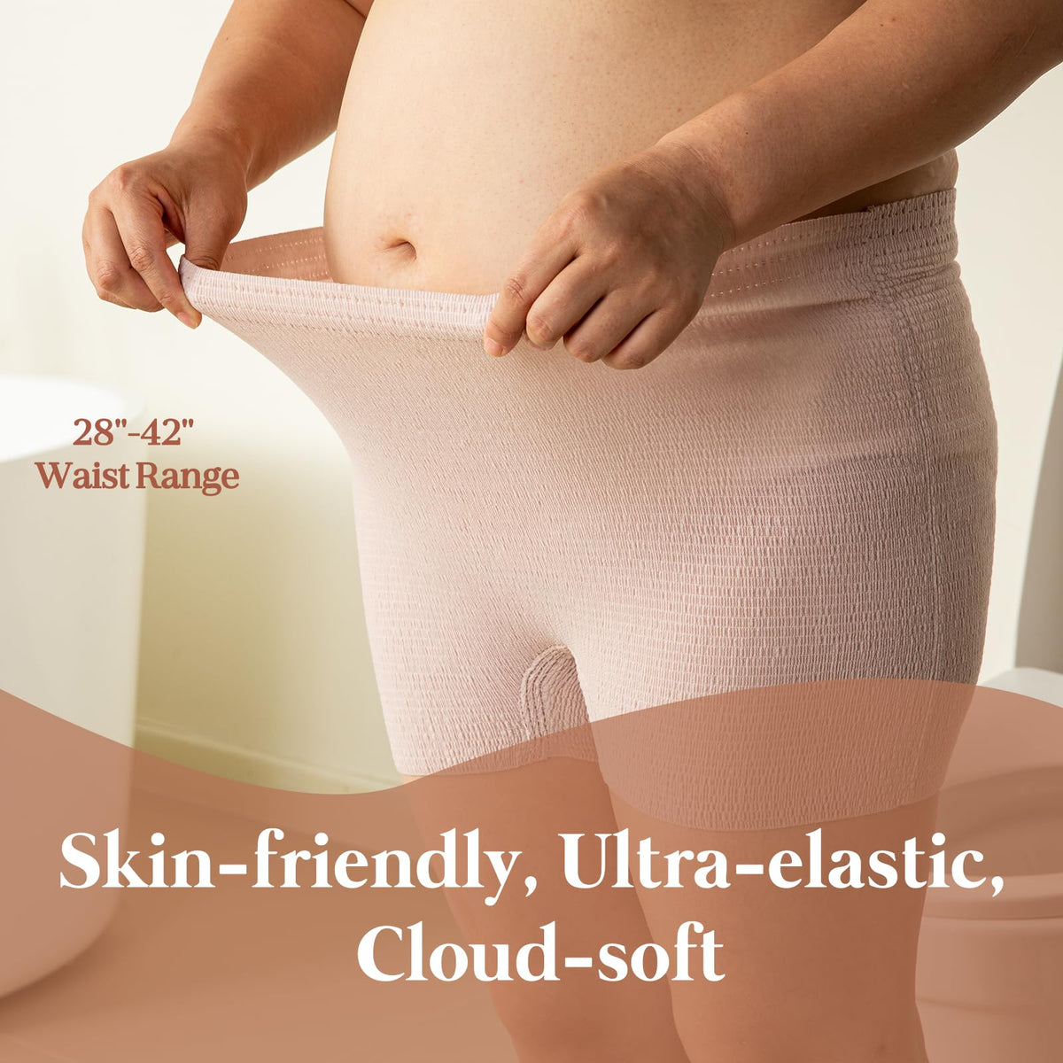 Glamommy sanitary pads layered detail highlighting large absorbent surface for secure protection