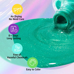 Glamonade brush close-up showing curved fan brush for precise application