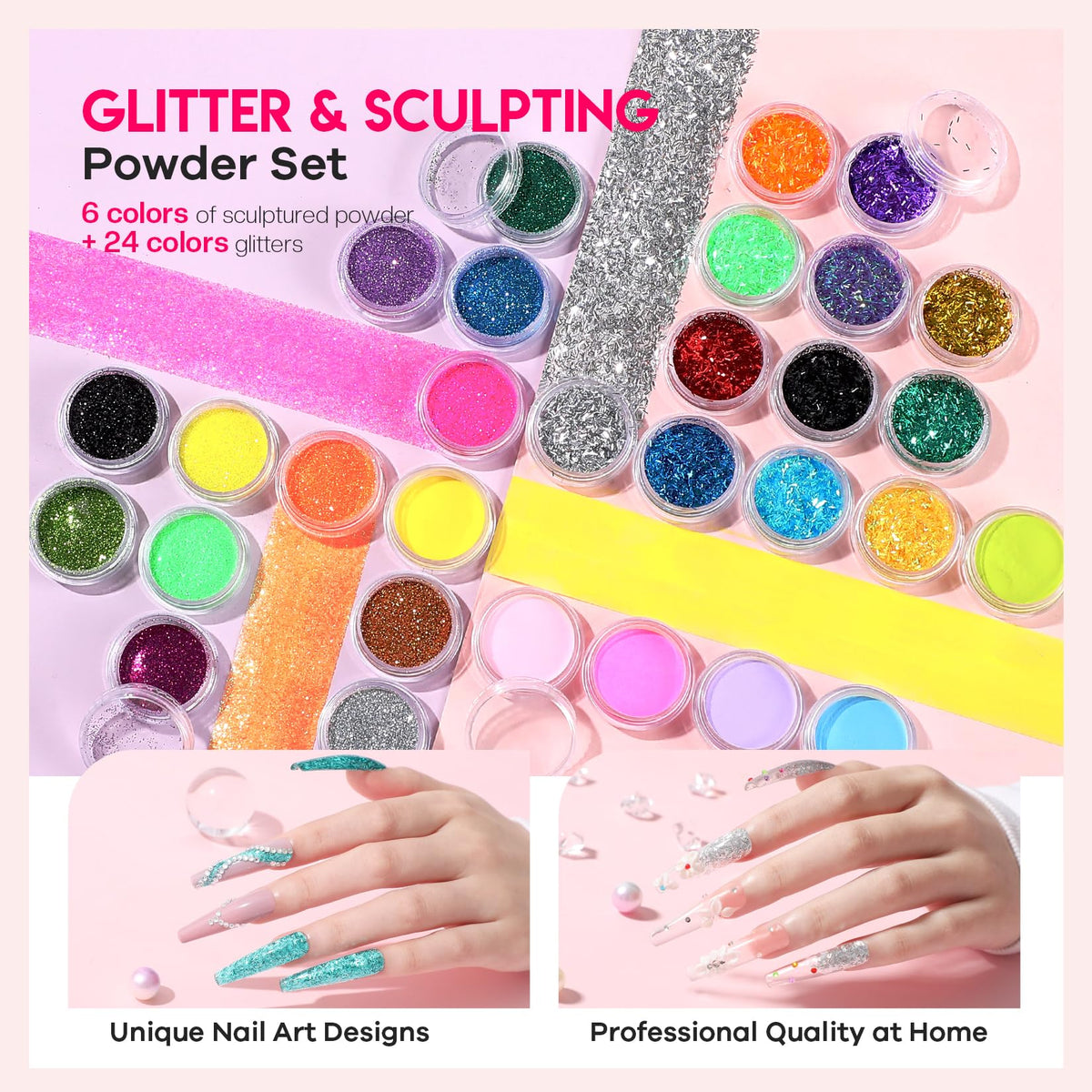 Glamonade files and buffers for smooth finishing and clean edges