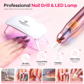 glamonade nail stamp with rhinestones for simple decorative accents and design practice