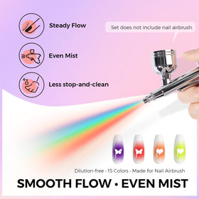 Glamonade ombre demonstration on fingernails showing seamless gradient finish