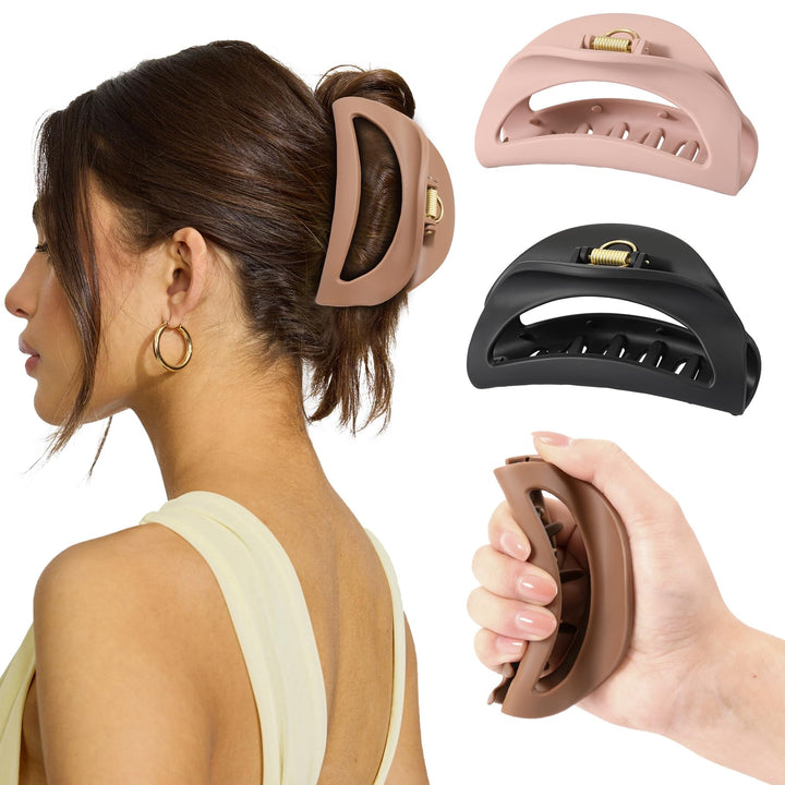 Glaudmeiss front view of cloud claw clip showing shape and color benefits comfort