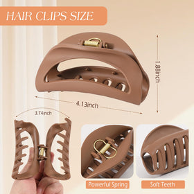 Glaudmeiss clip holding a ponytail to demonstrate control for thick hair