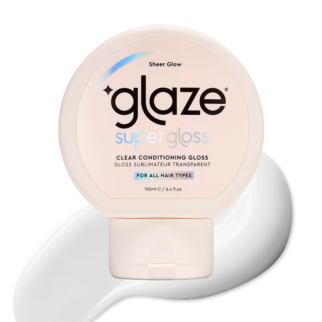 glaze front packaging showing clear gloss bottle and label for easy identification and shelf appeal