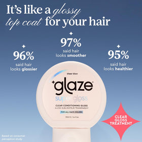 glaze ingredient focus on Babassu oil and Vitamin E illustrating nourishing benefits