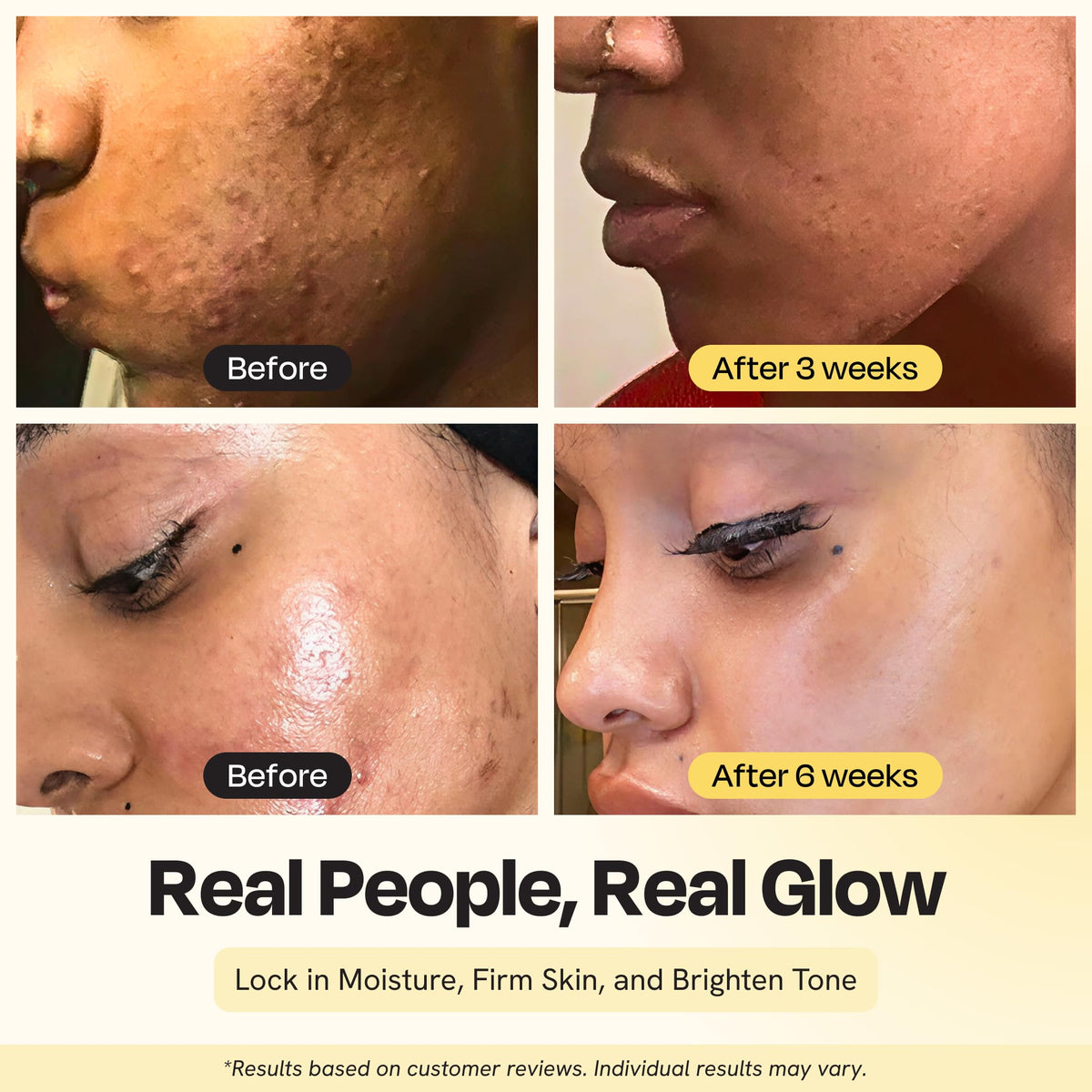 Gleamin oil droplet on skin demonstrating fast absorption and lightweight hydration
