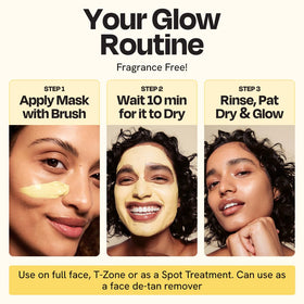 Gleamin jar on bathroom shelf lifestyle scene implying quick skincare routine benefit