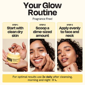 Gleamin on bathroom shelf at night showing easy incorporation into routine