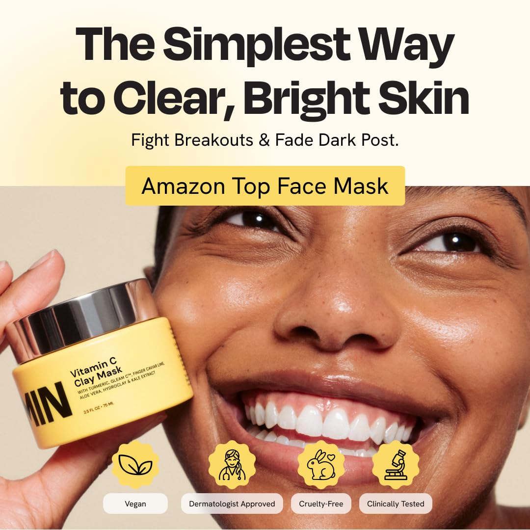 Gleamin mask being spread on skin showing creamy consistency and quick rinse-off benefit