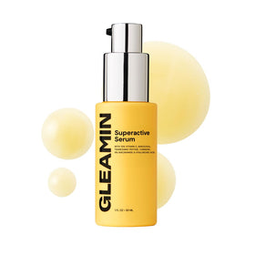 Gleamin bottle front view showing product and clean packaging benefit