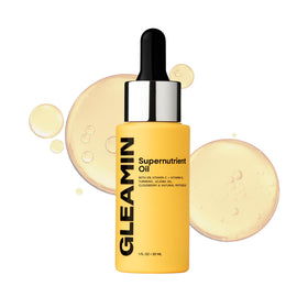 Gleamin front packaging showing 1 fl oz bottle for easy identification and benefit