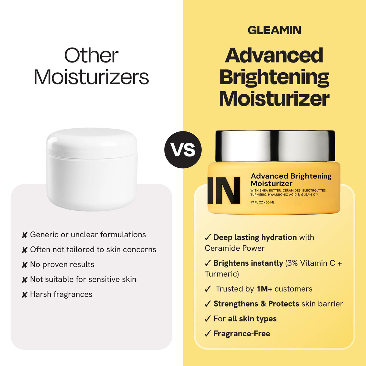 Gleamin beside sunscreen in morning setup supporting layered routine