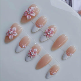 Gleamrain front packaging showing 10pcs set and elegant almond shape benefit quick use