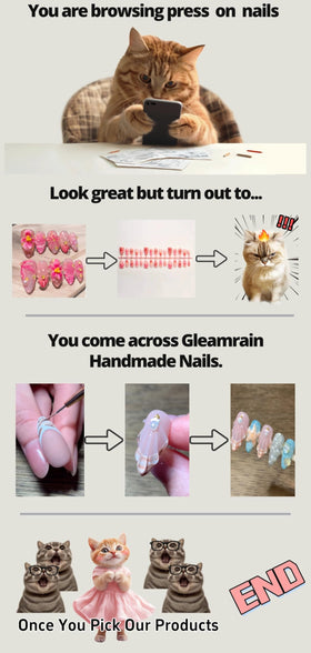 Gleamrain rhinestone and french tip close-up emphasizing sparkle and polished finish