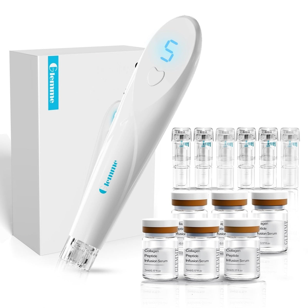 Glemme front packaging showing kit contents and branding benefit convenience