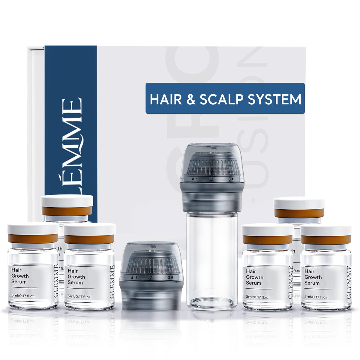 Glemme kit front packaging showing components for easy home use