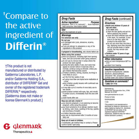 Glenmark Therapeutics 45g tube beside a coin to illustrate size and portability benefit