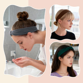 GLIDESMOOTH flat-lay of all six bands stacked, easy-rotation set for daily use