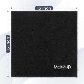 GLIMGLINT cloth beside ruler illustrates 13 by 13 inch size for full face coverage
