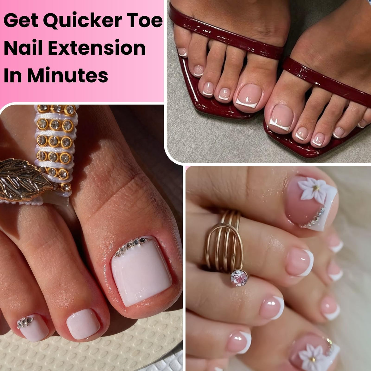 GlimightyX three polygel colors clear white pink demonstrating color options