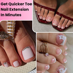 GlimightyX three polygel colors clear white pink demonstrating color options