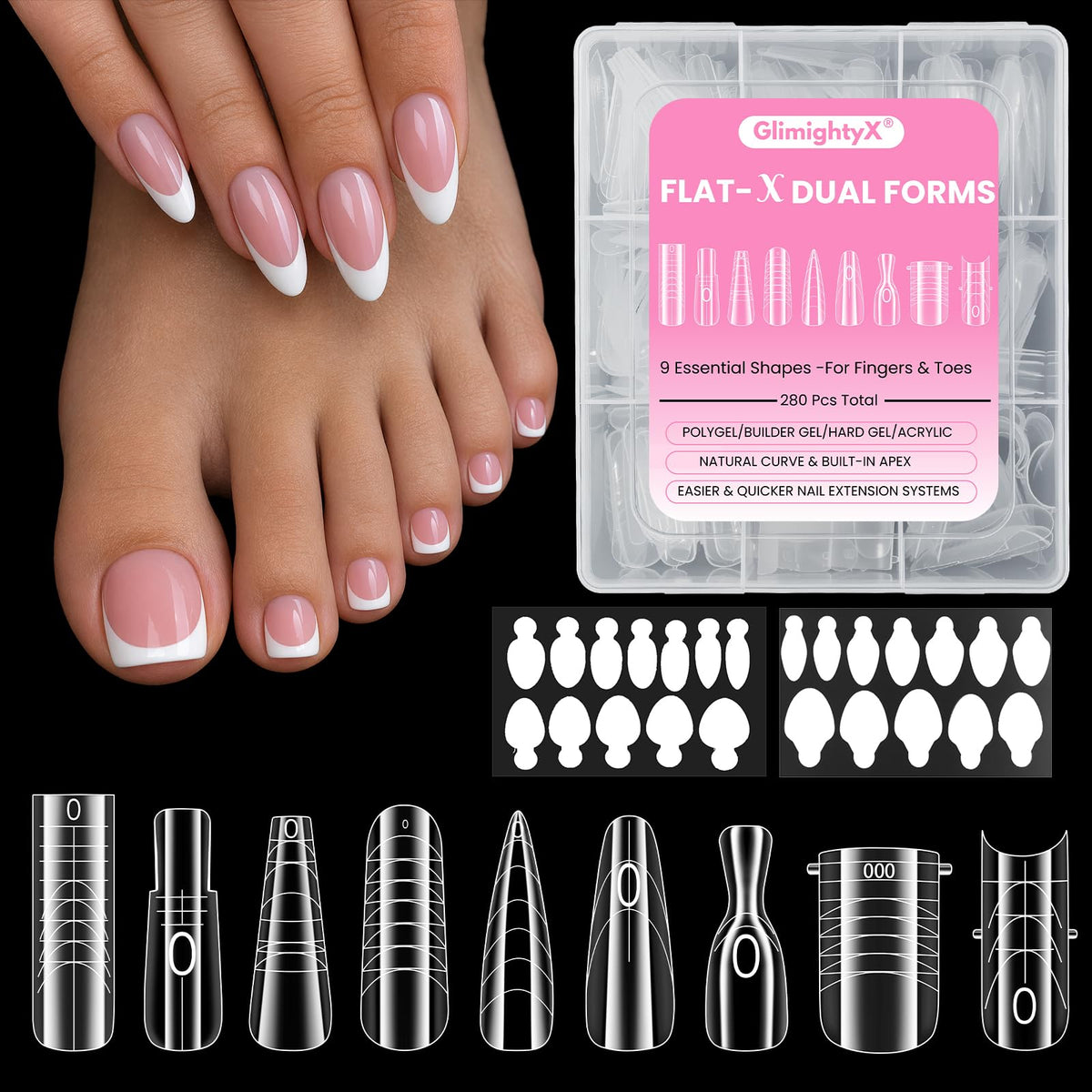 GlimightyX front packaging showing kit contents and benefits