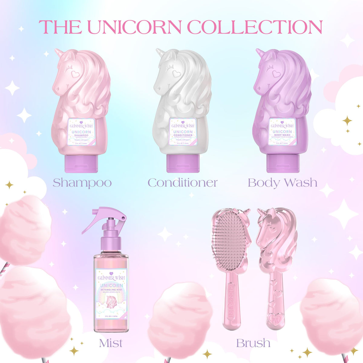 Glimmer Wish child with smooth styled hair after use showcasing shine and manageability