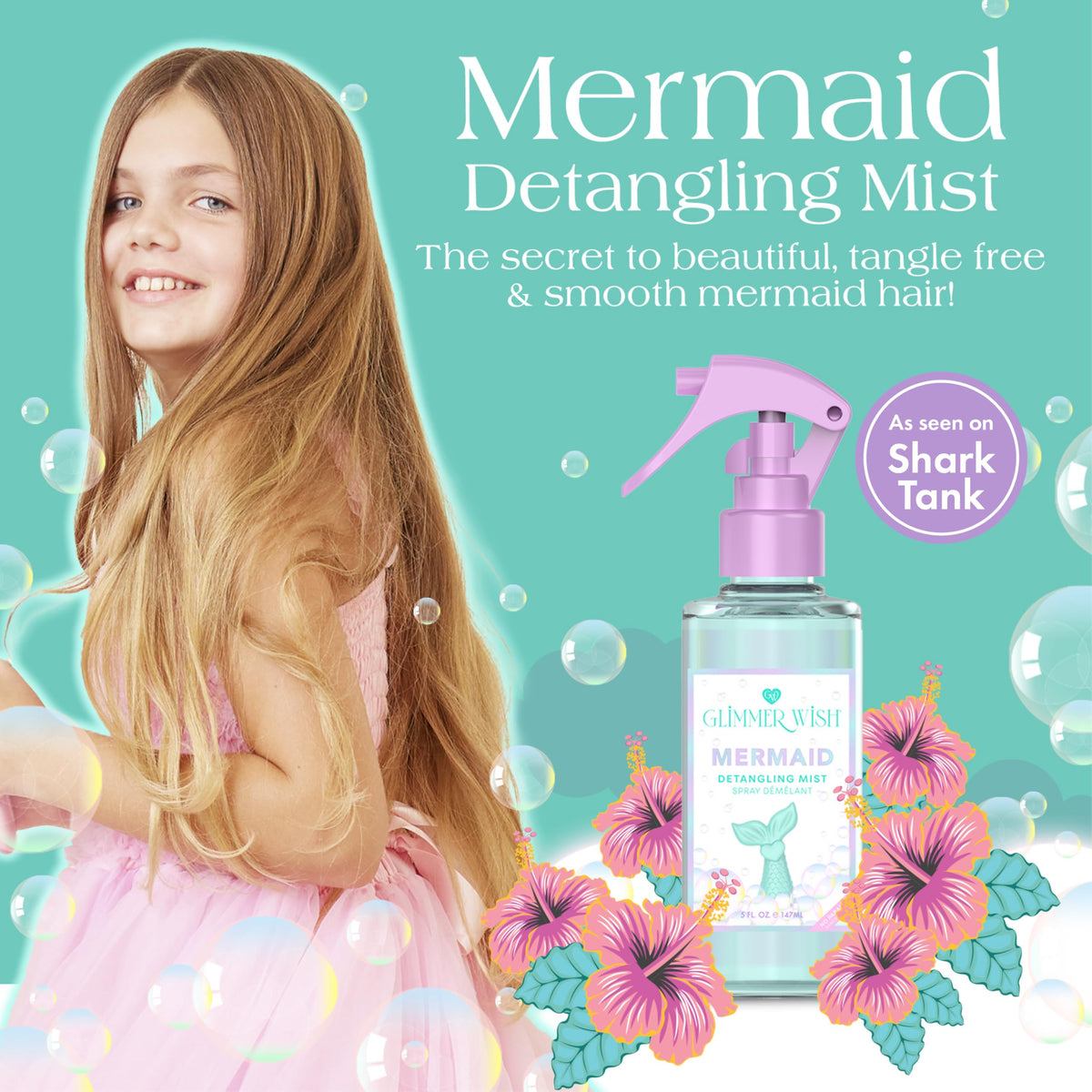 Glimmer Wish back label close-up highlighting ingredients and safe formulation benefit