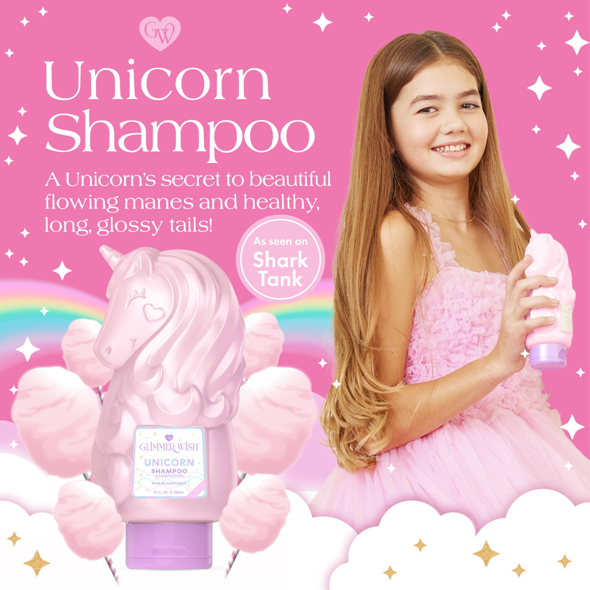 Glimmer Wish pearly pink shampoo texture closeup revealing smooth moisturizing look