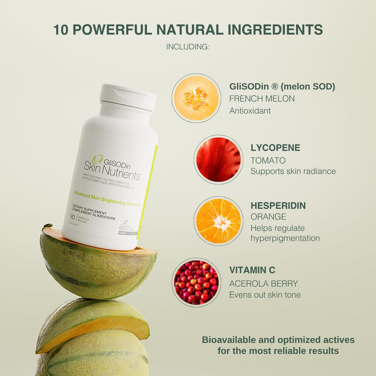 GliSODin capsule close-up highlighting texture and antioxidant benefit