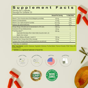 GliSODin clinical chart visualizing study results and evidence benefit
