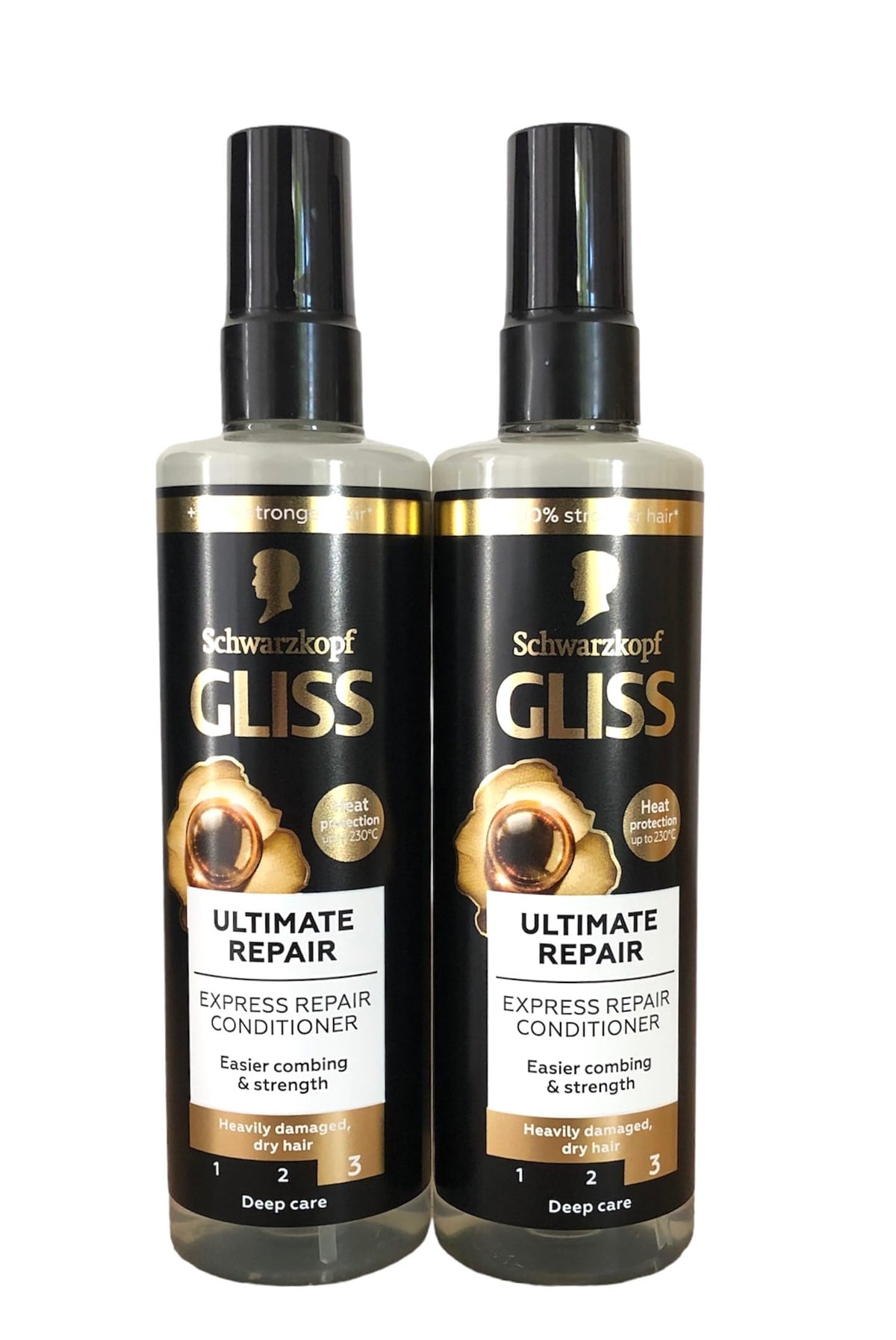 GLISS spray mist applied to hair for fast detangling and smoother styling results