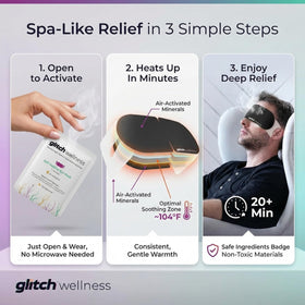 Glitch elastic ear loop detail demonstrating secure universal fit