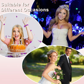 GLITZJOY tiara styled at a bachelorette, offering elegant accents for bridal events
