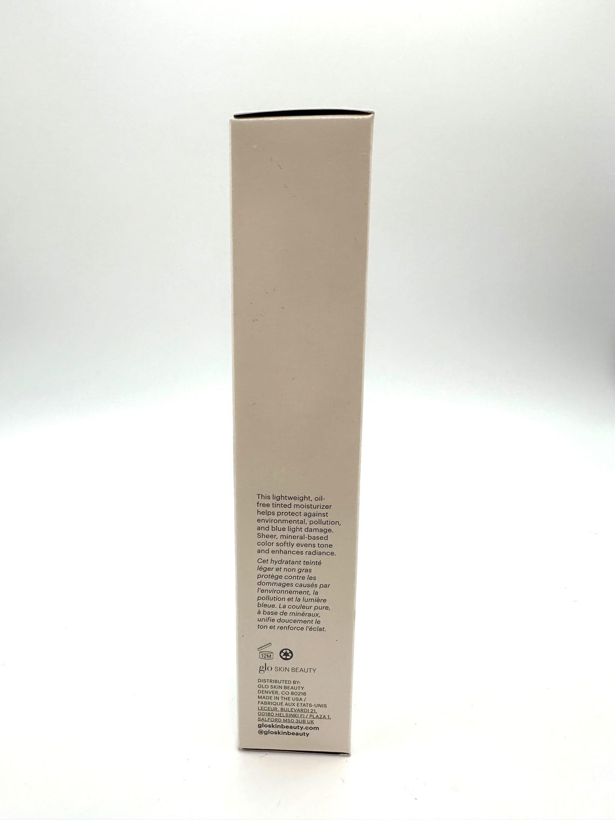 Glo Skin Beauty graphic indicating SPF 30 broad-spectrum protection