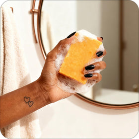 Glo Melanin soap label and ingredients list promoting transparency